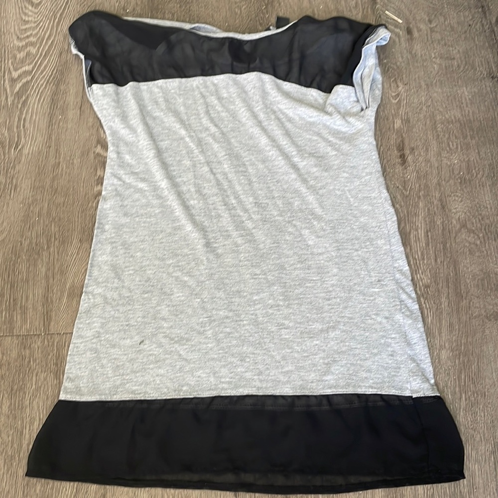 Black and grey tee shirt
